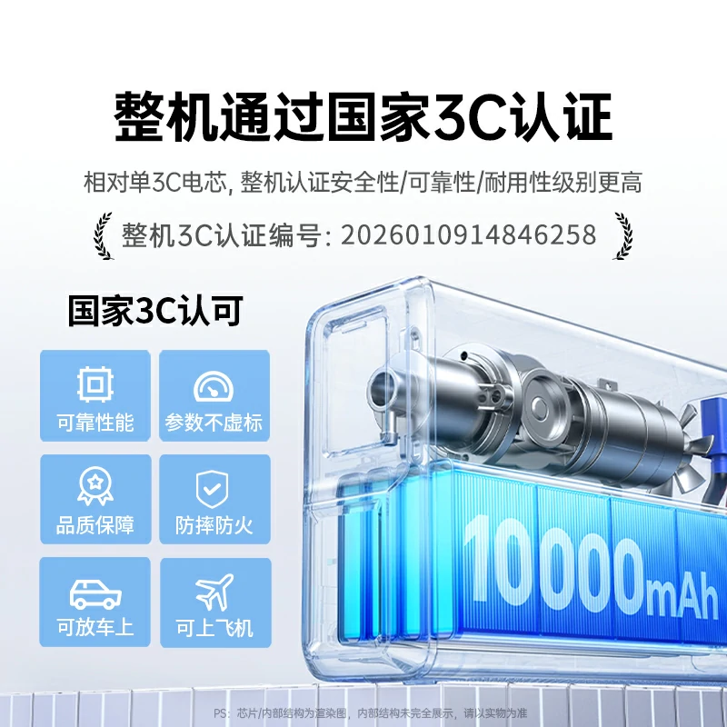 恒行64合1应急启动电源 1000A峰值 充气泵