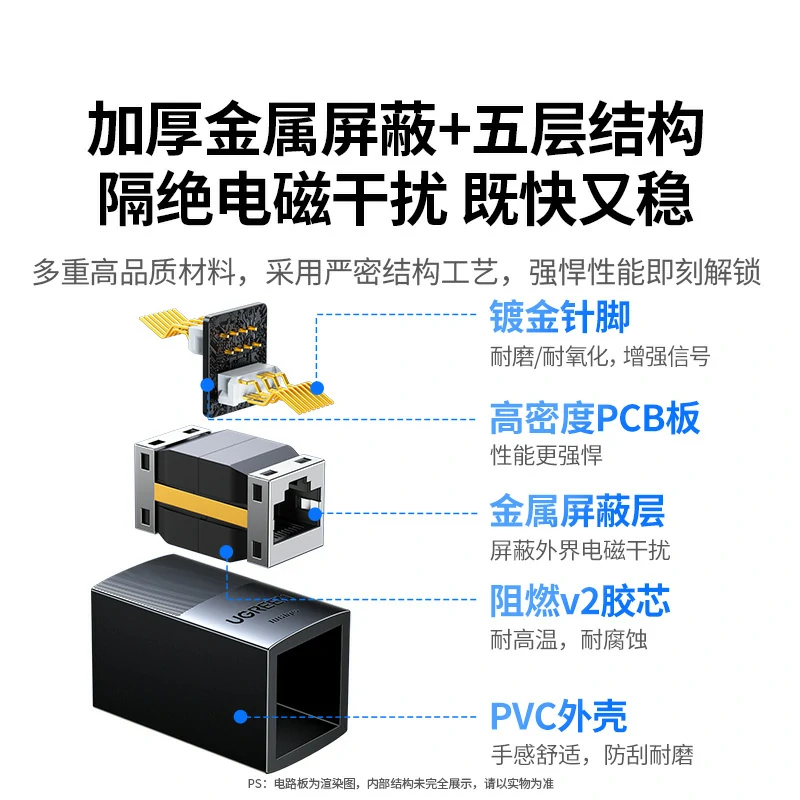 恒行6万兆网线直通头 支持PoE供电
