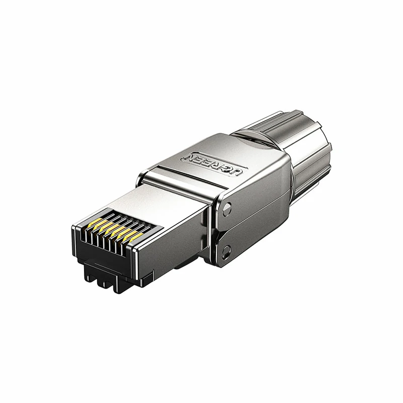 超六类屏蔽免压RJ45水晶头模块