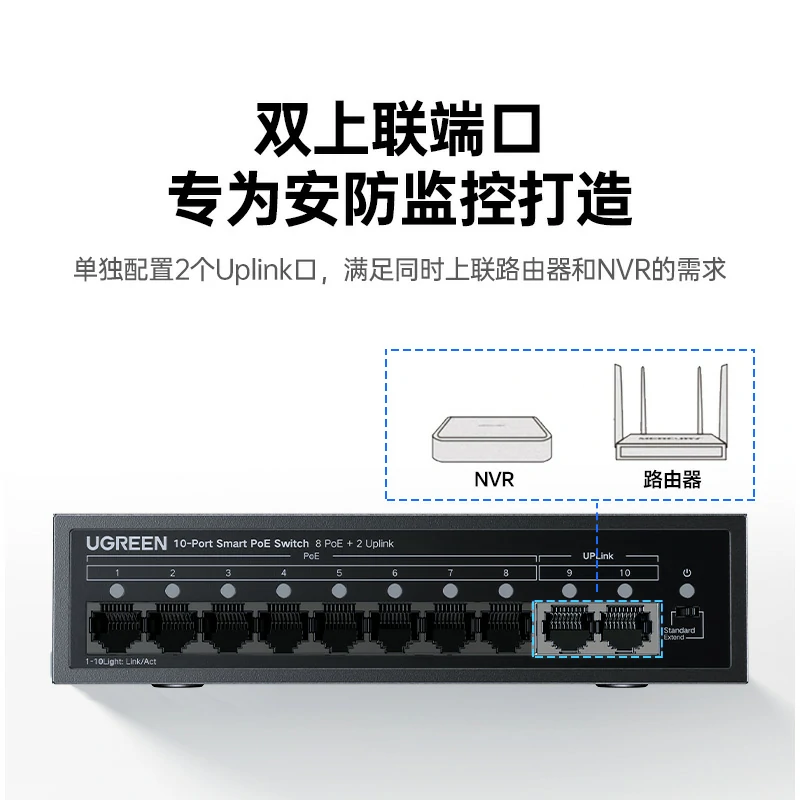 恒行610口百兆PoE交换机
