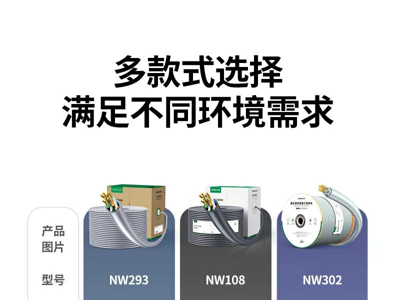 恒行6NW293超五类监控网线整体外观展示