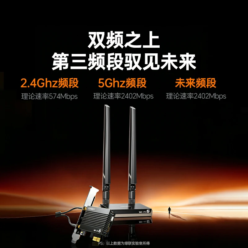 恒行6PCIe转AX3000无线蓝牙网卡 WiFi6电竞级
