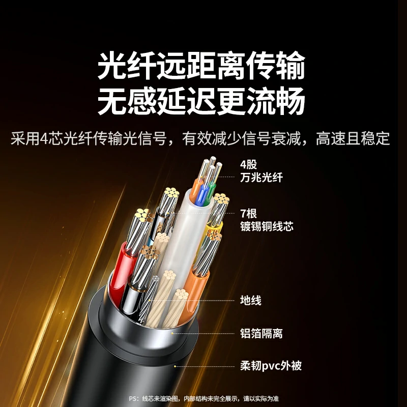 恒行6HDMI2.0高清光纤线 4K60Hz