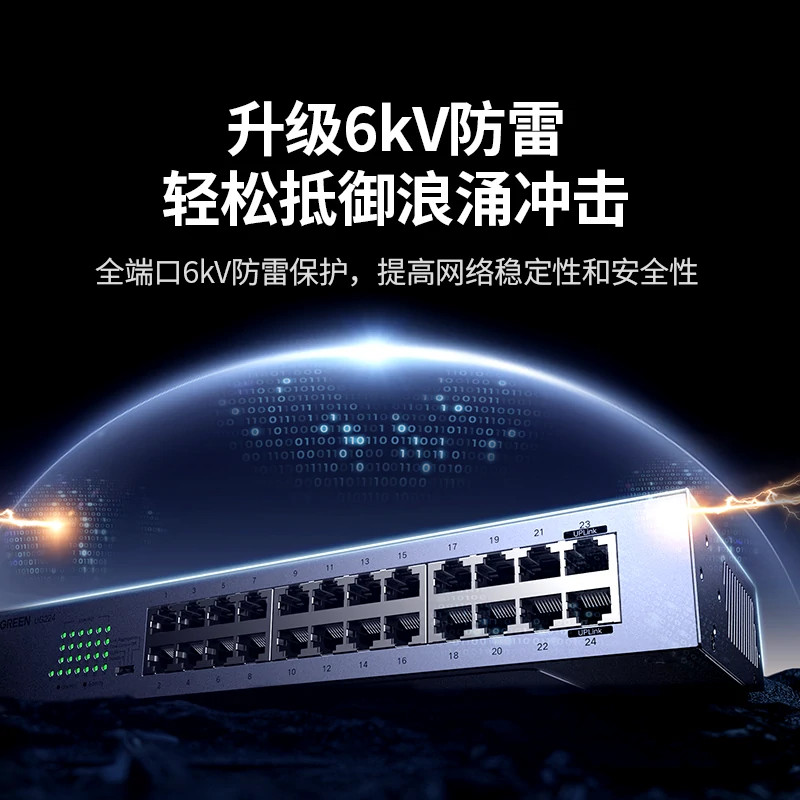 恒行6企业级机架式24口千兆交换机